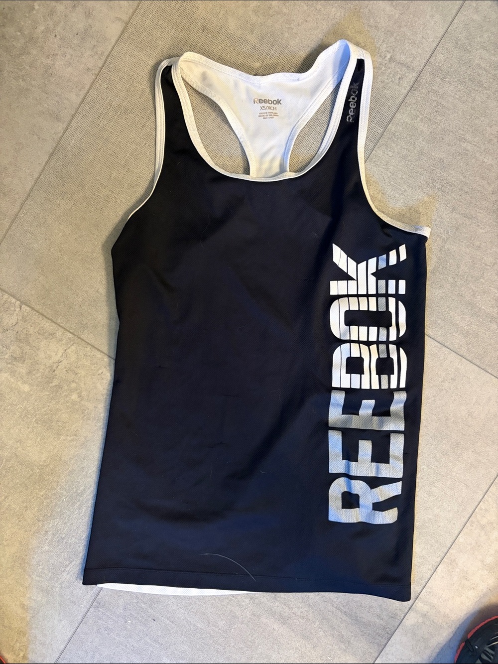 Reebok  Black Racerback Tank Top
